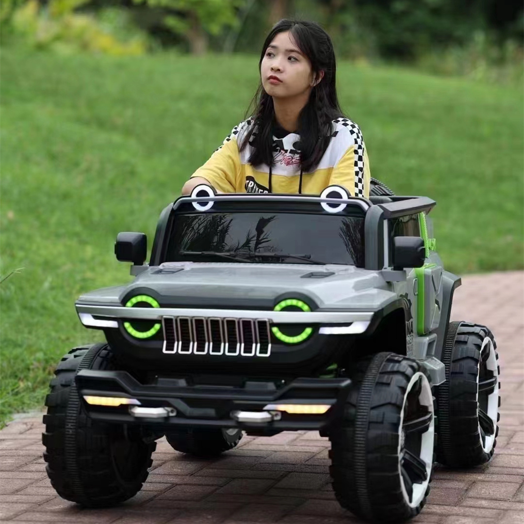 2 seats children electric cars for baby to drive with remote control 24V battery 4*4 big kids ride on car