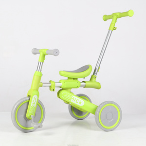 china sell pedal tricycle with back seat/plastic baby car baby bike/ batter plastic children three wheel bike kids trike baby