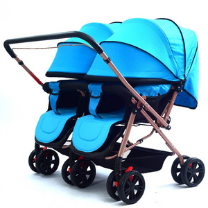 Multi function twins baby stroller for boys and girls