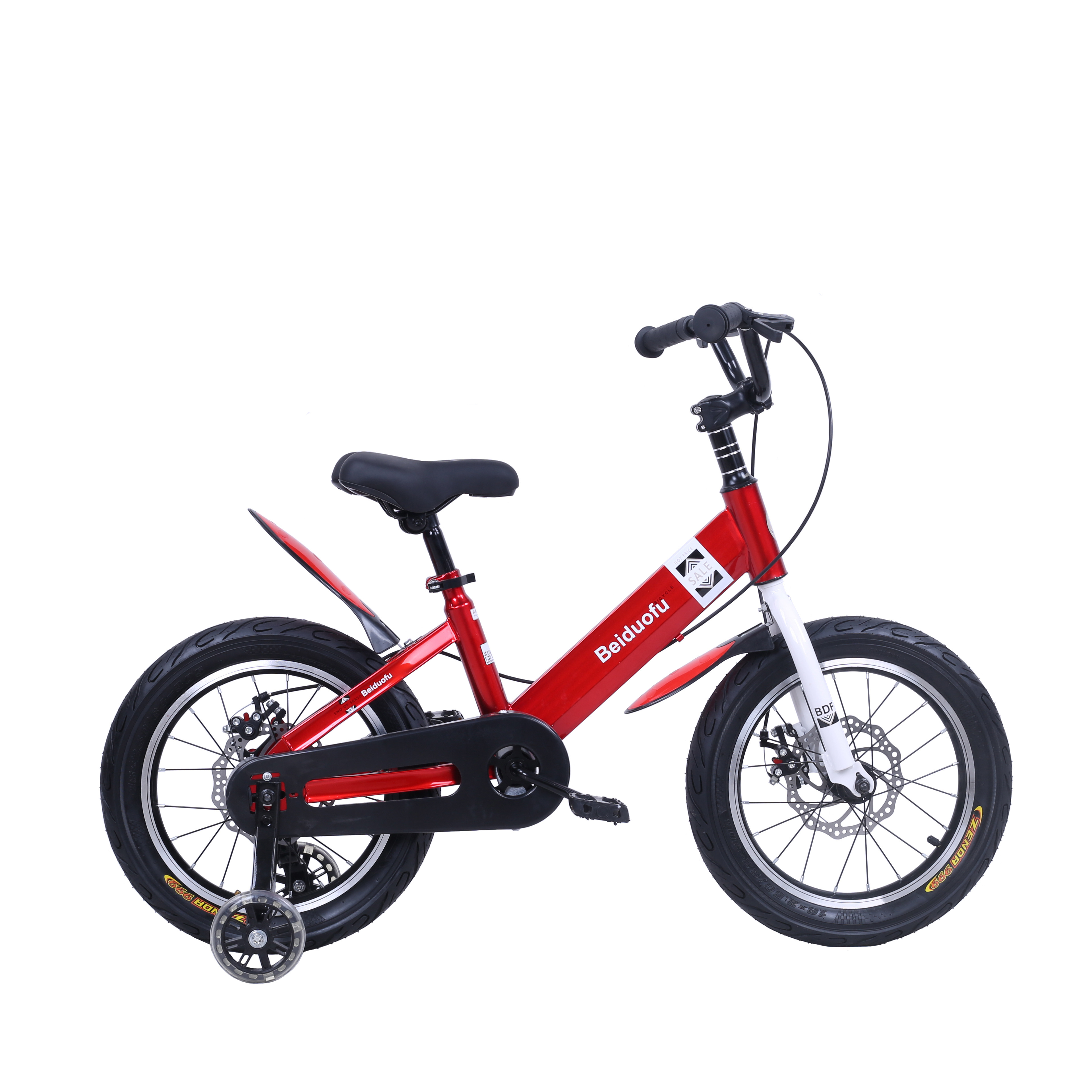 2023 Aluminium Alloy Kids' Bicycle with Shock Absorption and V Brakes Training Wheels for 8-13 Year Old Boys and Girls