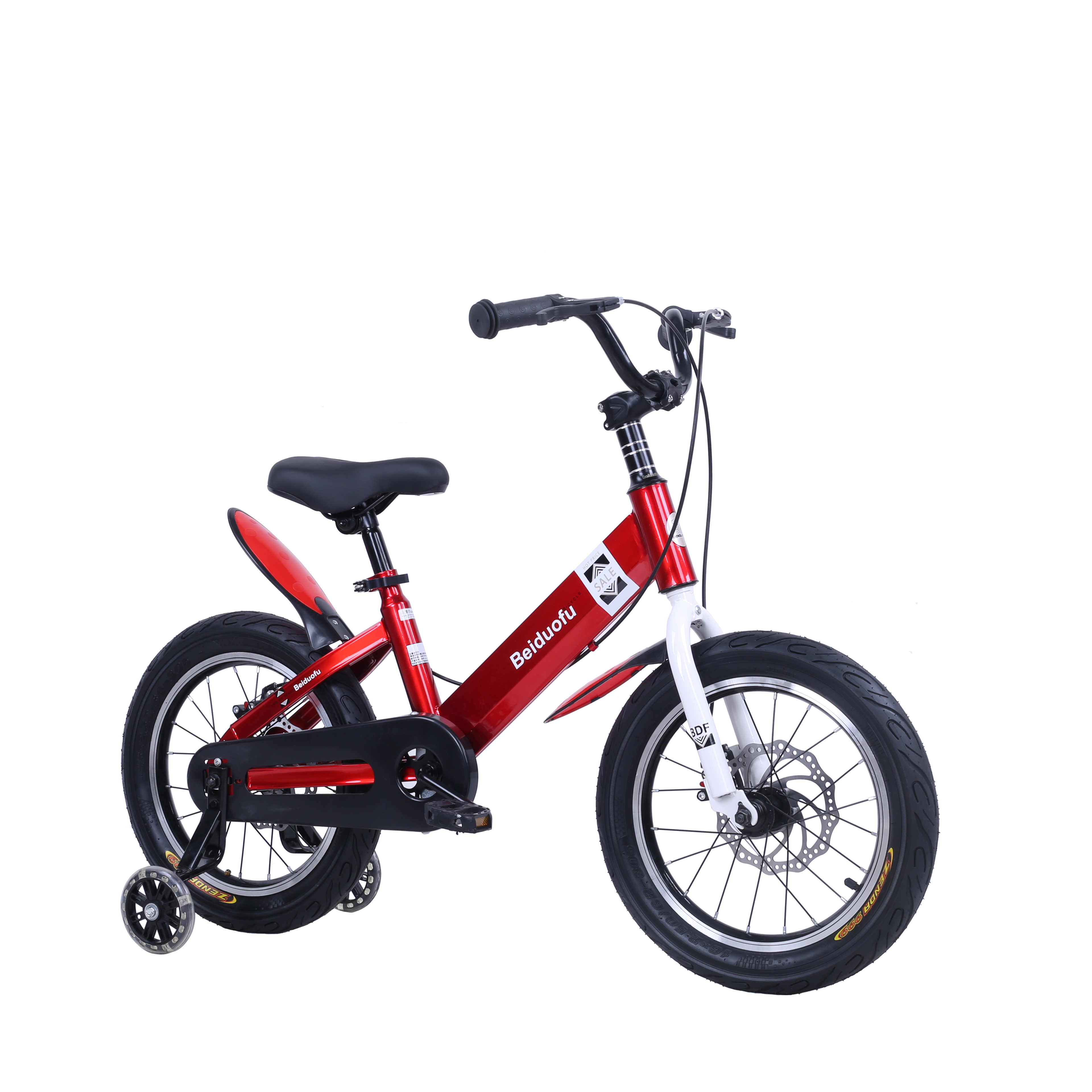 2023 Aluminium Alloy Kids' Bicycle with Shock Absorption and V Brakes Training Wheels for 8-13 Year Old Boys and Girls