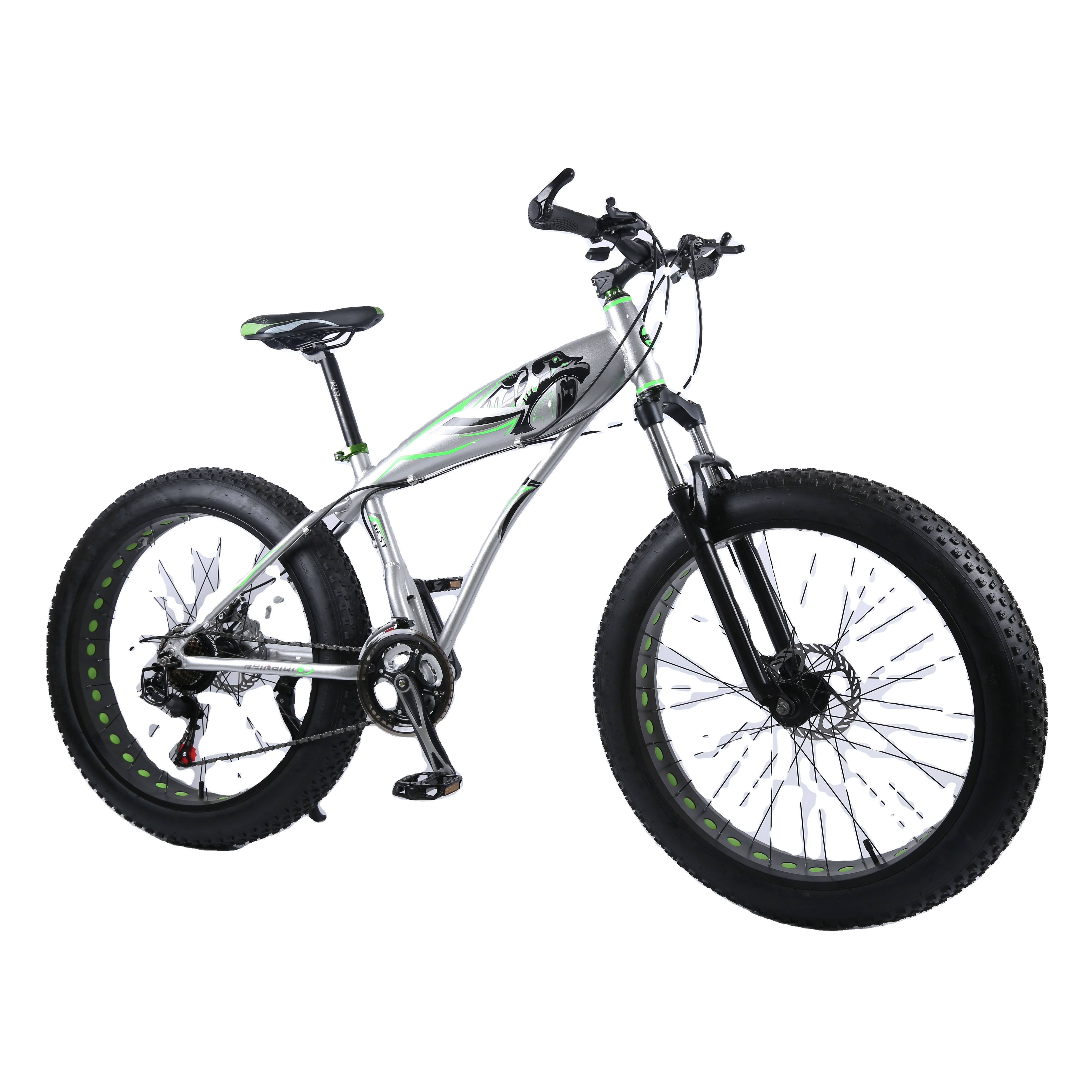 Fat tire bicycle 26 inch mountain bike/ large tire heavy duty fat wheel mountain bike /21 speed mountain snow bike with big fat