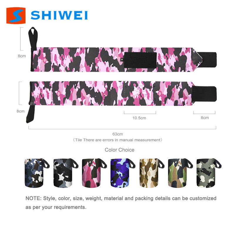 SHIWEI-624-2#Weight lifting wrist wraps Gym Wrist Straps lifting straps