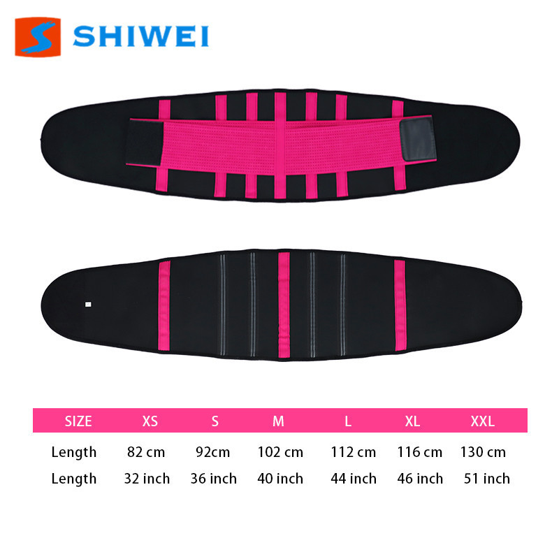 Breathable SHIWEI-5002#neoprene waist belt waist trimmer slimming belt for adult