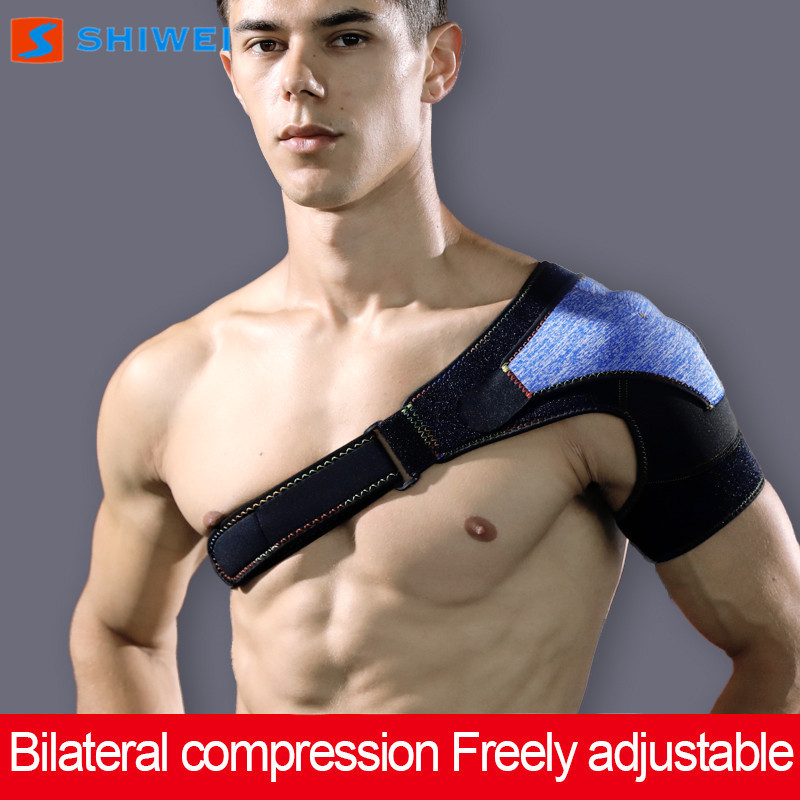 SHIWEI-5501#Compression Breathable Shoulder Support Brace Adjustable Pressure Shoulder Straps Protector