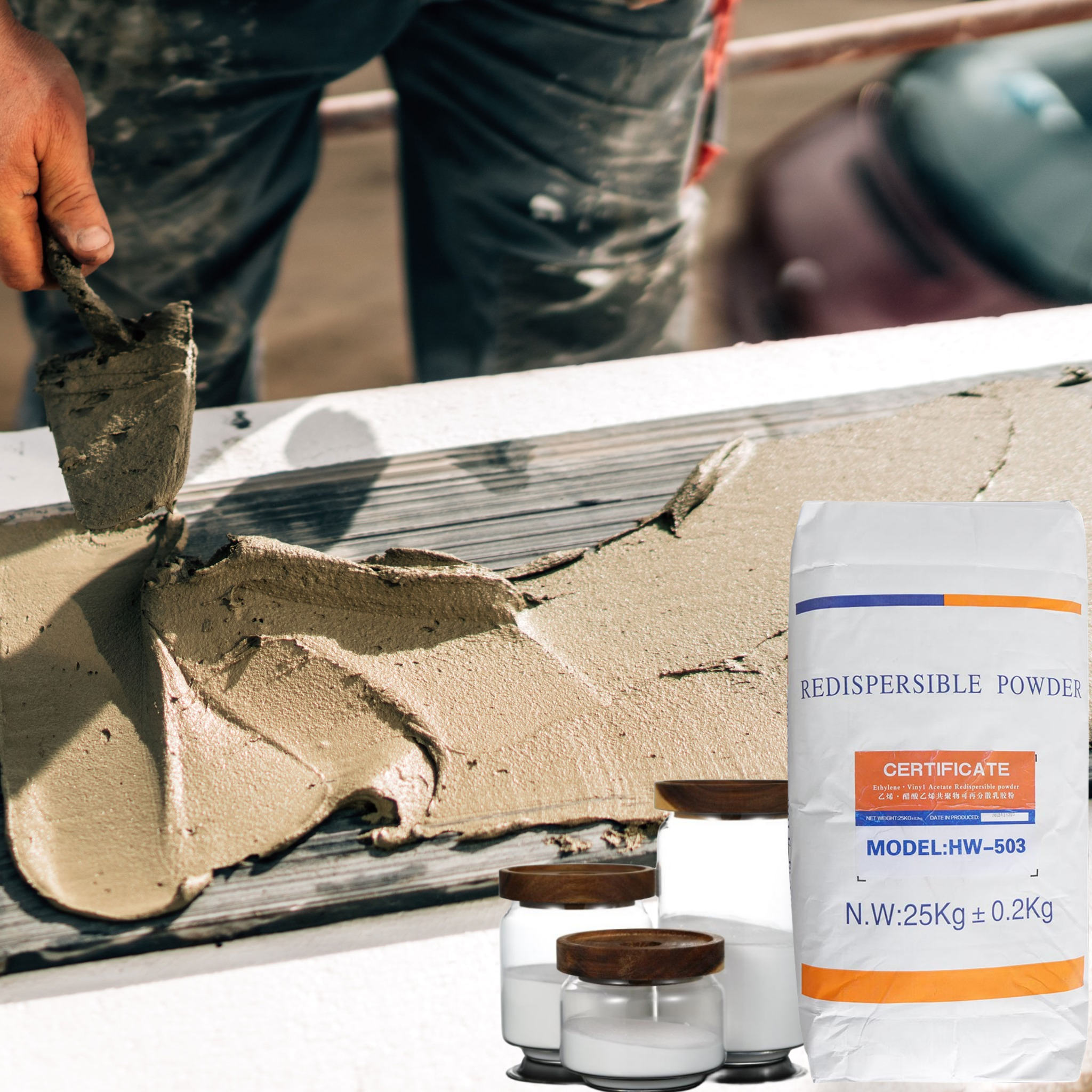 RDP Polymer Modified Powder Strong Thinset Mortar Cement Based Tile Adhesive  RDP Flexible Ceramic