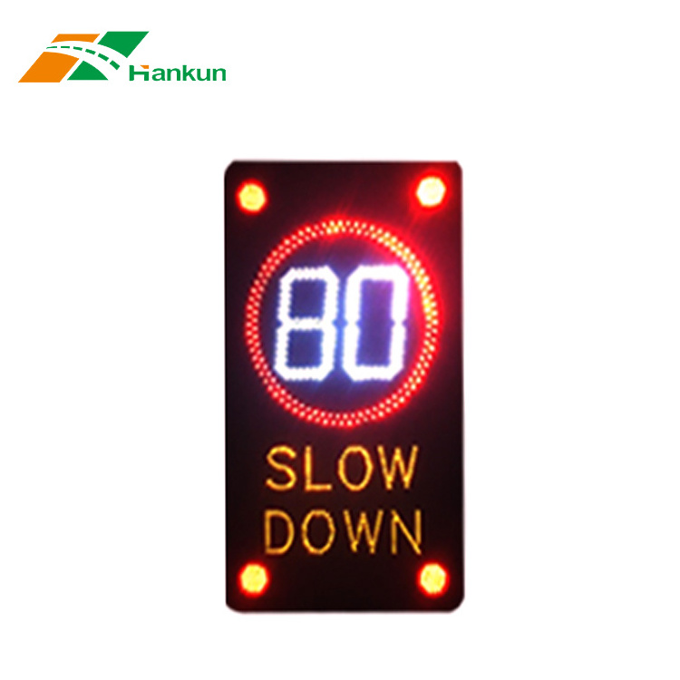 Led Diy Digital Driver Feedback Detector Solar Vehicle Activated Radar Speed Sign