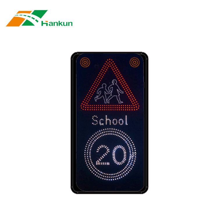 Flash Led Electronic Display Driver Traffic Feedback Flashing Vehicle Activated  Radar Speed Signs