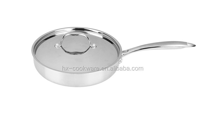 3ply stainless steel cookware saute pan