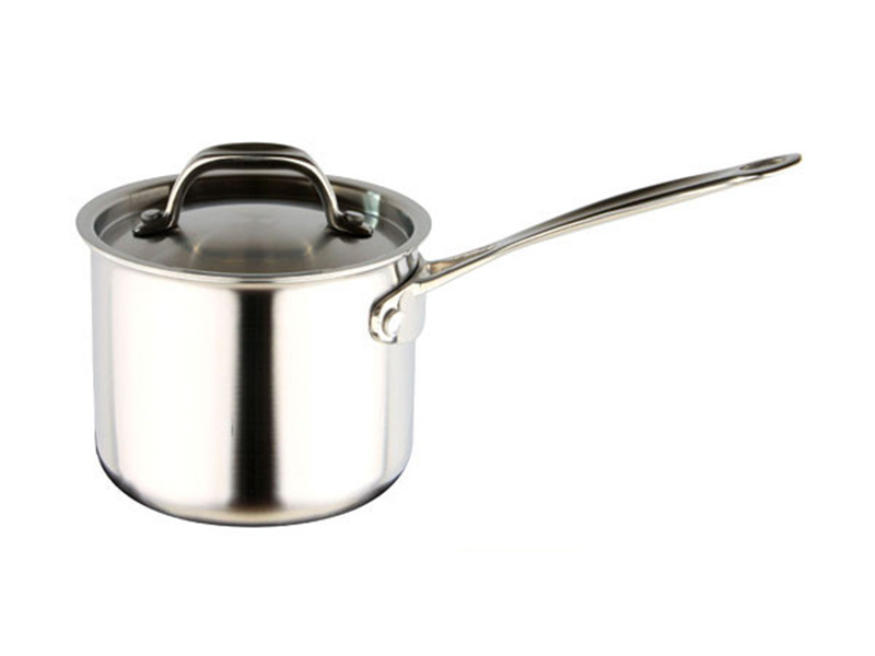 Tri Ply Stainless Steel 1.14 Quart Stock Pot sauce pan