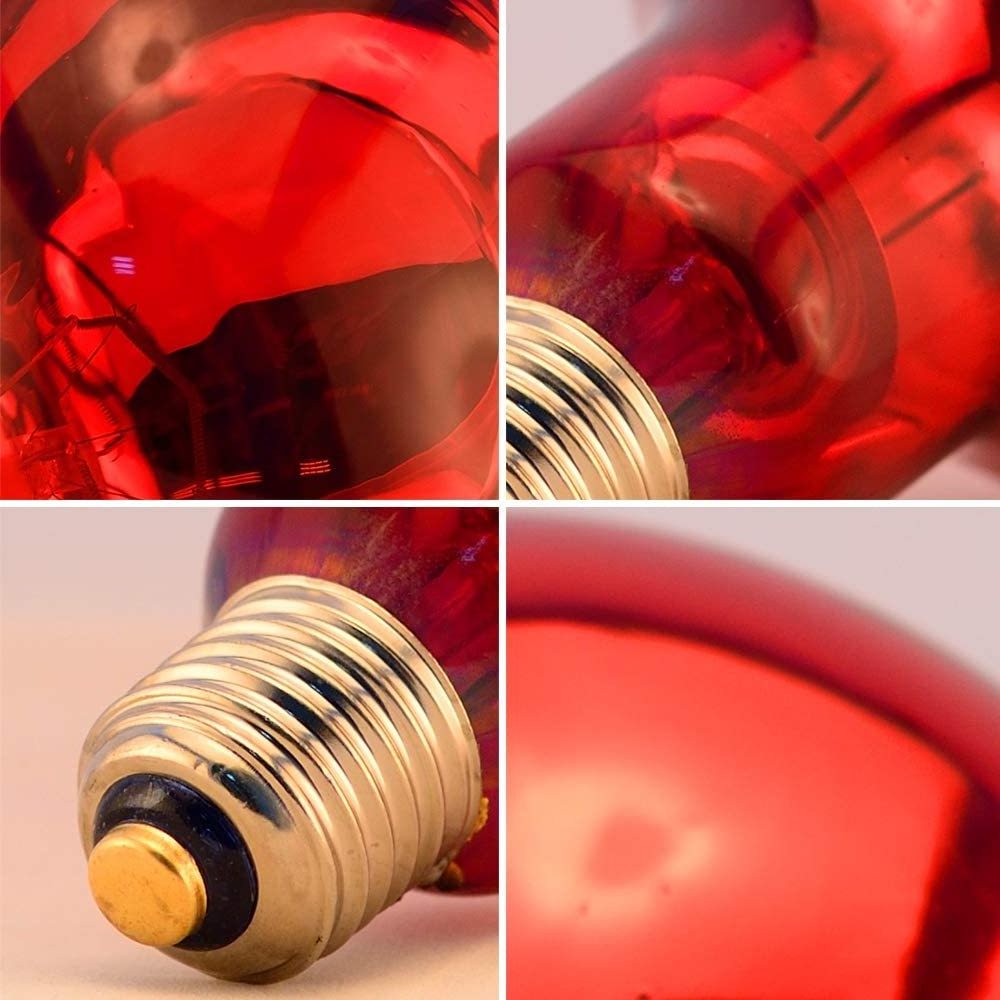 Infrared Lamp Physical Therapy Heating Light Bulb 100W ES Red Lamp E27 Base For Healthcare And Bodycare