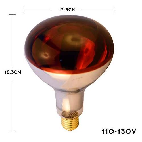 Chicken pig farm 100w to 300w infrared light halogen bulb heating lamp for poultry