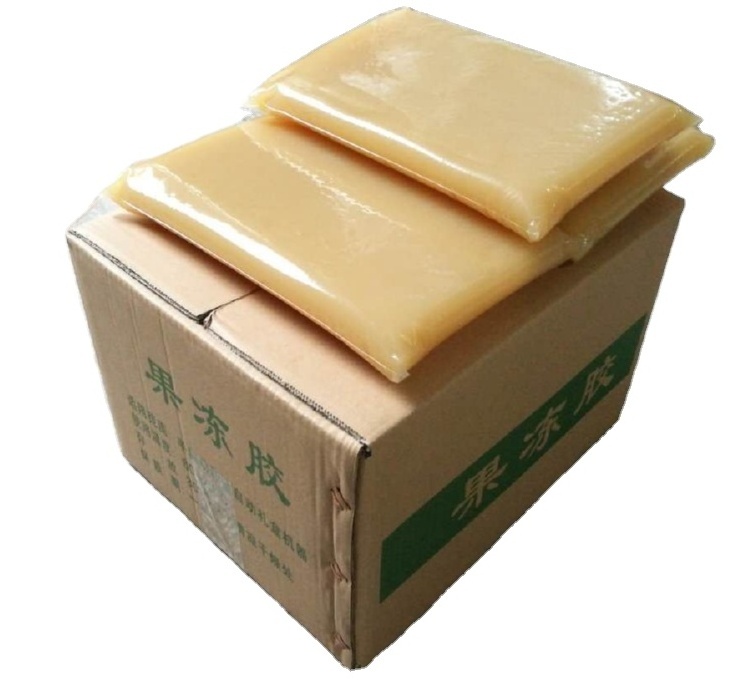 High viscosity gelatin for paper bag stick hide glue