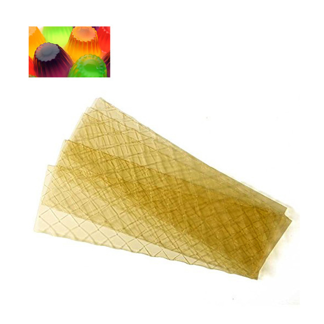 Animal Bone Skin Leaf Gelatin Sheet for candies jelly cakes pudding bakery CAS 9000-70-8