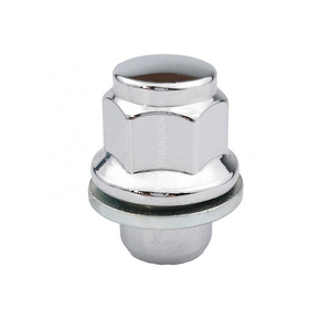 M12*1.5 Acorn Bulge wheel nut Chrome  Lug Nut with Washer Nut for Toyota