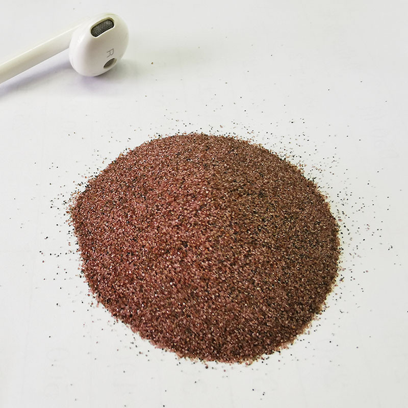 Red Color Alluvial Garnet/Sea Garnet Sand 80 Mesh 120 MESH For Waterjet Cutting