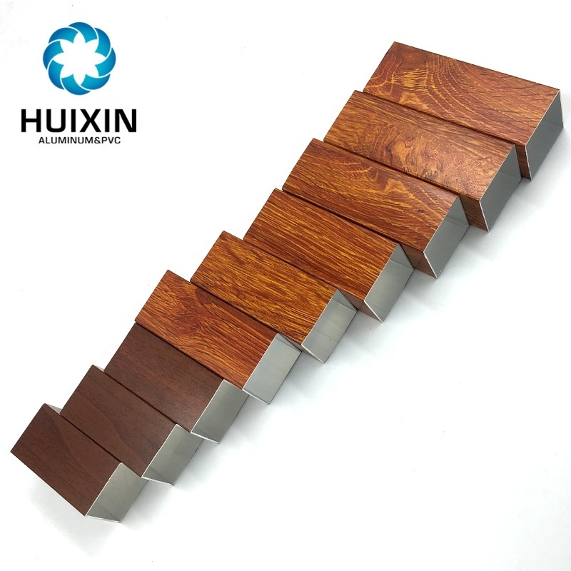 6063 T5/T6  Wood color Aluminum Round/Rectangle/Square Tube