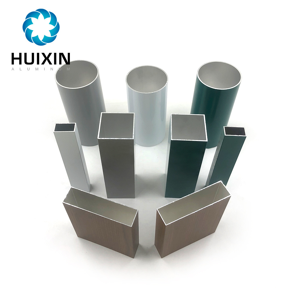 Custom Aluminum Paint Rectangular Tube Extrusion Profile for China