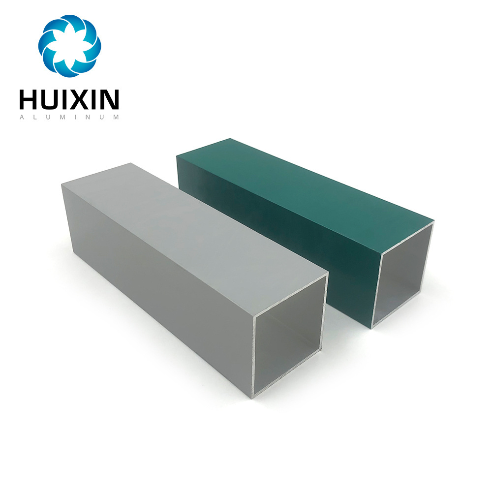 Custom Aluminum Paint Rectangular Tube Extrusion Profile for China