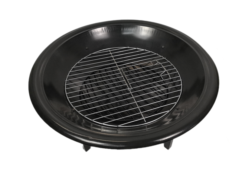 New Product metal round shape wood burning bonfire brazier round fire pit table for Outdoor garden patio