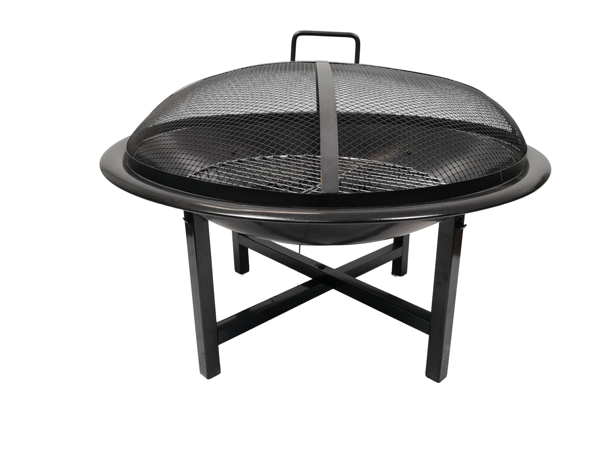 New Product metal round shape wood burning bonfire brazier round fire pit table for Outdoor garden patio