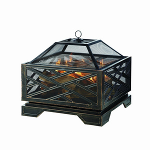 Hot Product square bbq grill fire pit brazier wood burning smokeless outdoor fire pit for backyard garden