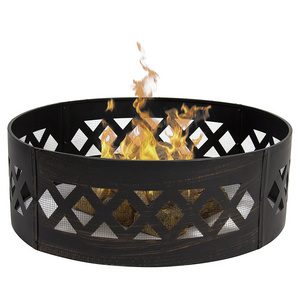 Boutique metal Circle Heavy Duty outdoor wood burning corten steel bonfire fire pit ring for garden backyard