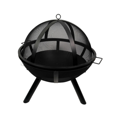 24 inch Ball Shaped wood burning sphere smokeless metal brazier round mini fire pit bowl for outdoor garden