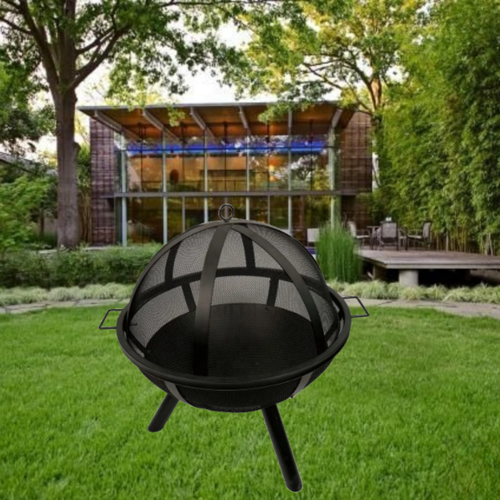 High Quality Garden Wood Burning Ball Shaped Cast Iron Tabletop Fire Pit Smokeless Metal Bonfire Stove Outdoor Fire Pits