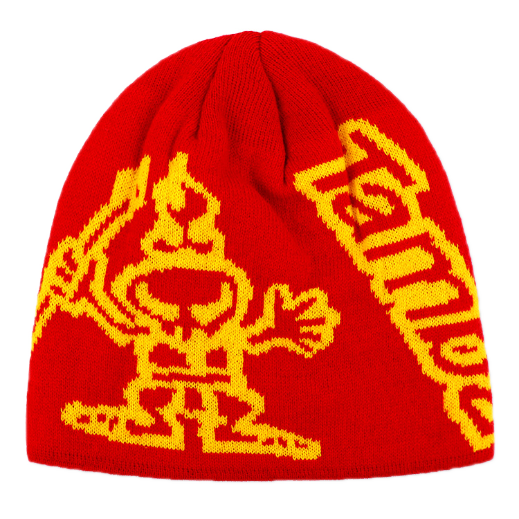 personalized beanies wholesale knit beanie  with logo custom adult 100% acrylic beanie hats