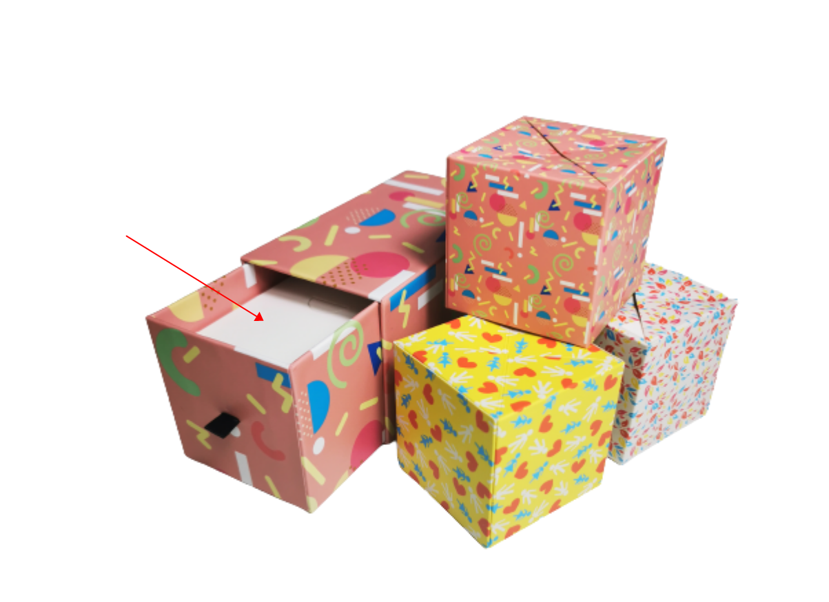 Customized Mystery Exploding Surprise Bomb Money Box  Bouncing drawer Boxes Album Card Valentine Confetti Gift Pop Up Box