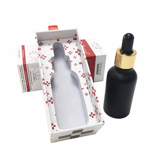 Custom printing cardboard 10ml 15ml bottle perfume essential oil cartridge dropper box packaging with insert and silk