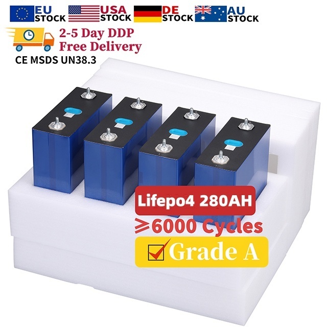 EU Stock Best Price EV Lifepo4 280Ah battery cell 3.2V LF280K E AKKU For Solar Energy storage System 280K lithium ion batteries