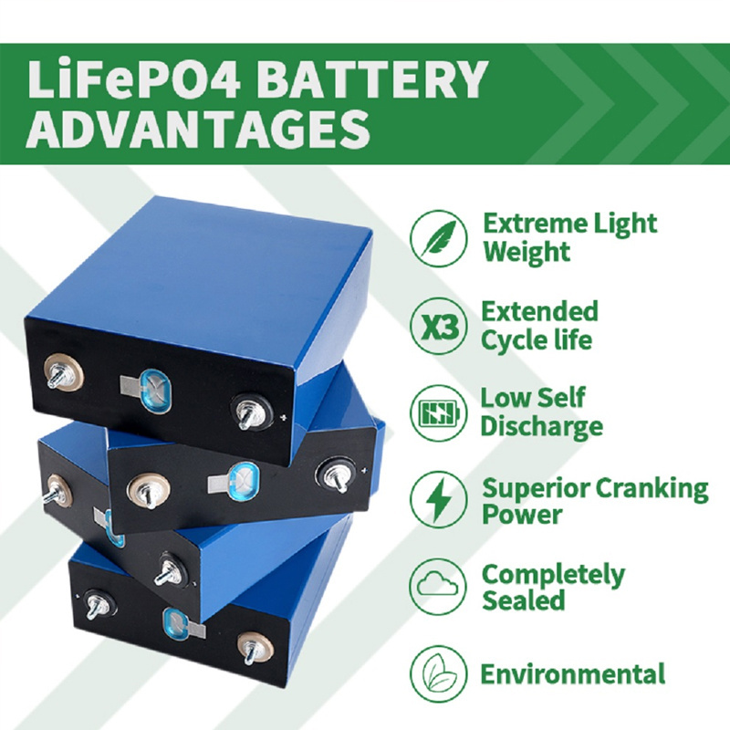 3.2v 280 Ah Lifepo4 Battery Grade A+ New Cells Bateria Solar De Emergncia Portatil