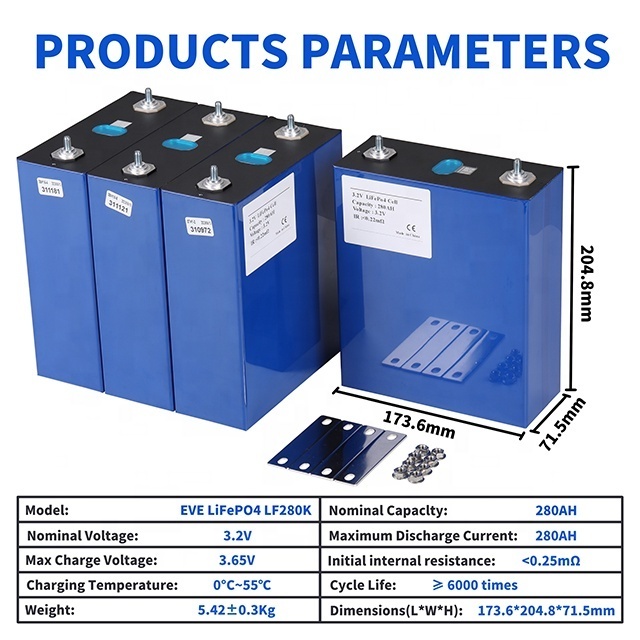 EU AU Stock Grade A 105Ah Lifepo4 3.2V Batteries EV 105ah 160ah 230ah 280ah 304ah LifePo4 Cells li-ion Battery 3.2v Solar Cells