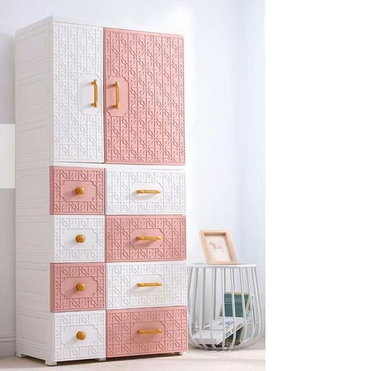 5-layers kitchen kids baby plastic storage clothes cabinet use in bedroom living room for clothes storage drawers plastic