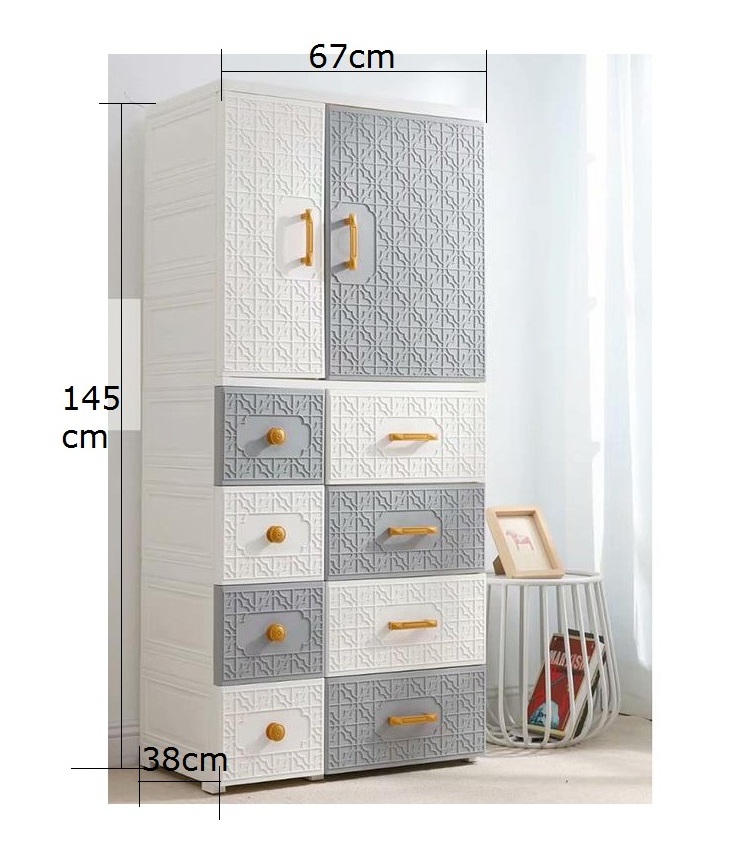 5-layers kitchen kids baby plastic storage clothes cabinet use in bedroom living room for clothes storage drawers plastic