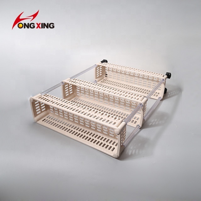 3-layers rectangle kitchen corner plastic storage rack with wheels Kitchen plastic storage rack shelf