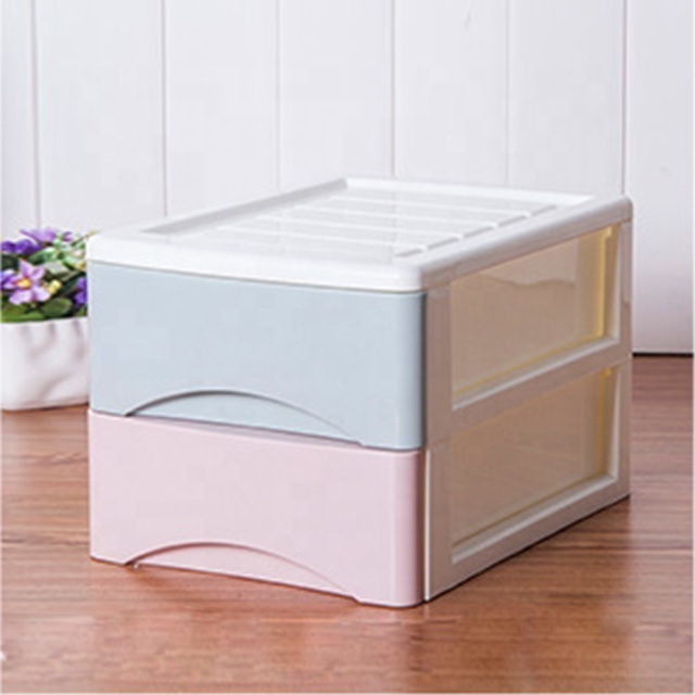 Macaron Colors Office A4 File and Stationery Storage 3-Tier Drawer Tower Make Up Organizer Plastic Mini Chest of 3 Drawers