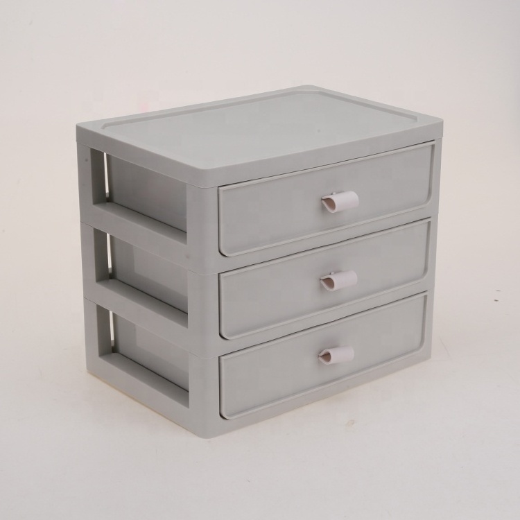 Desk Accessories Sorter Girls Cosmetics and Jewelry Organizer Box 4 Layer Chest of Mini Drawers