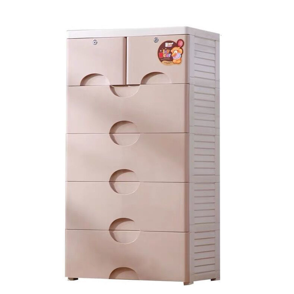 65cm Thicken Storage Wardrobe 5 Layer Clothes Storage Drawers For Bedroom Baby Wardrobe Cabinet Kitchen Organizer