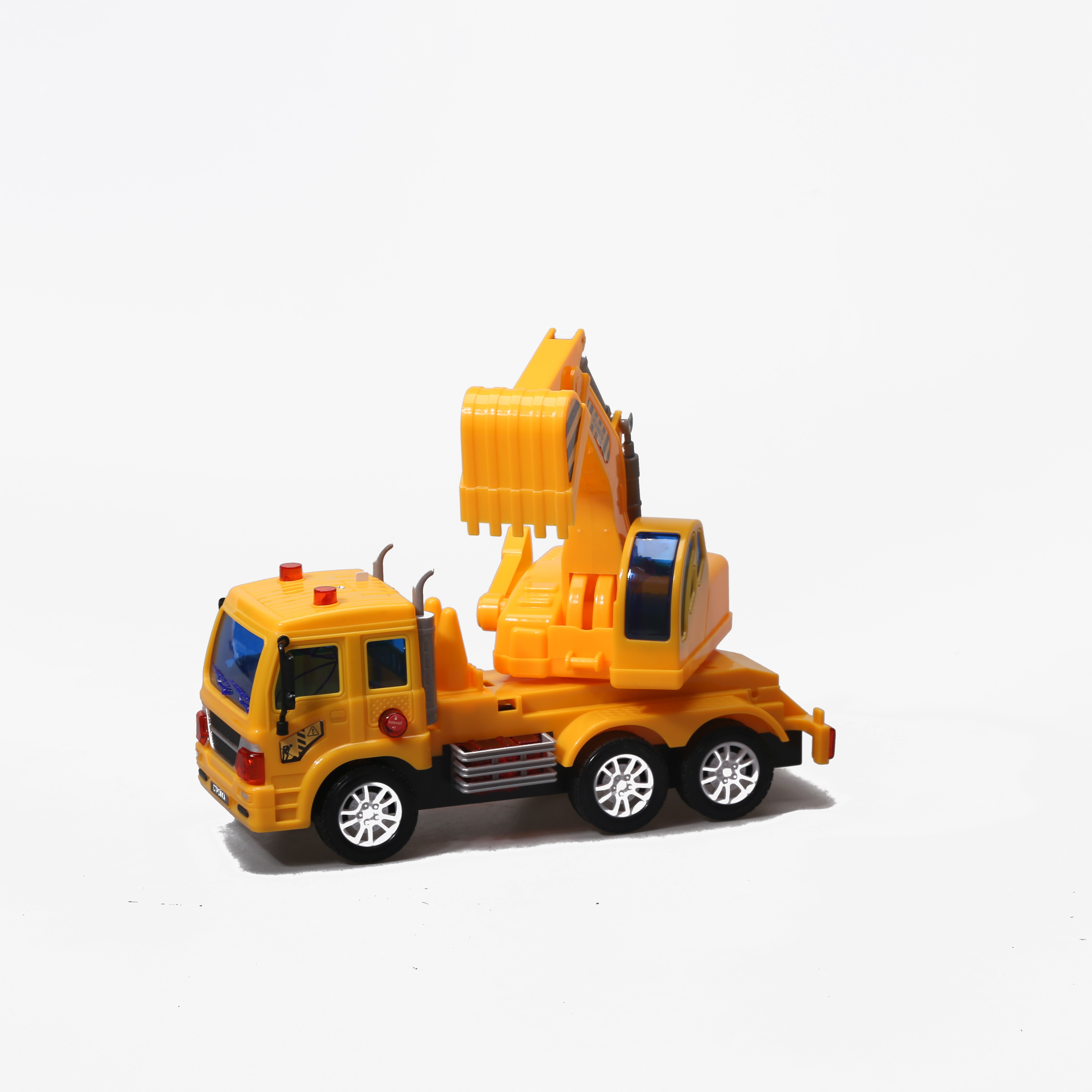 Hot sale yellow middle size Friction Excavator Truck Toys