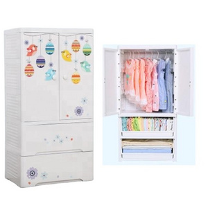 5 Layer good quality plastic clothes hanging type plastic drawer closet wardrobe for children room