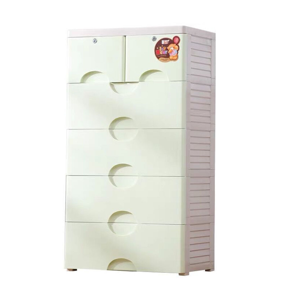 65cm Thicken Storage Wardrobe 5 Layer Clothes Storage Drawers For Bedroom Baby Wardrobe Cabinet Kitchen Organizer