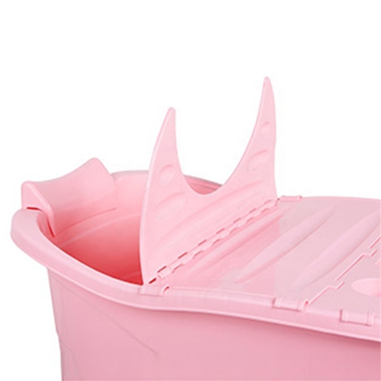 Large size portable plastic adult bath tub with lid