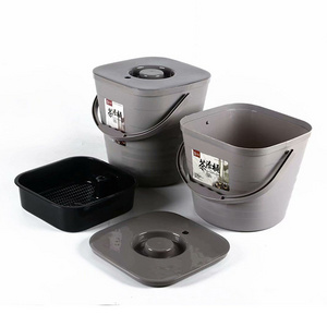 Recycle bin trash can tea bucket drain bucket