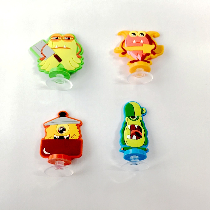 New custom Premium gifts Soft PVC 3D figurines with suction cup