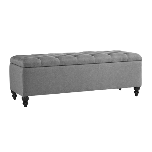 Modern Style Popular Indoor Storage Bench Button Tufted Velvet Rustic Wooden Luxury Bed End Ottoman Stool Bench with Storage