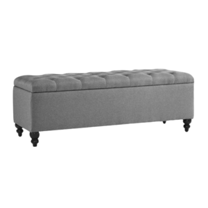 Modern Style Popular Indoor Storage Bench Button Tufted Velvet Rustic Wooden Luxury Bed End Ottoman Stool Bench with Storage