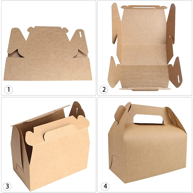 Custom Brown Kraft White Cardboard Hotdog Sandwich Snack Food packaging Kraft  Contained Paper Shipping Box